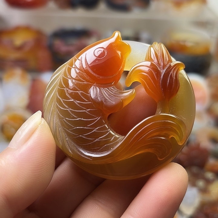 玛瑙/玉髓未镶嵌吊坠(不含链)