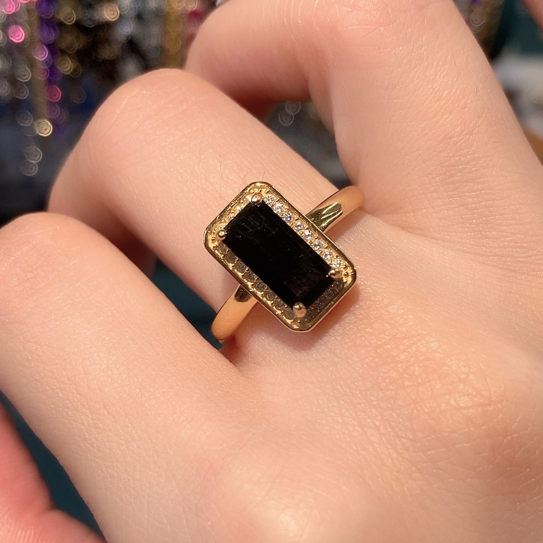 蓝宝石戒指银S925镶嵌