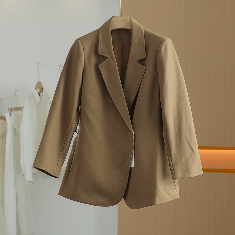 【上新7折-唐长老自营】货号49442女装春秋新款休闲西装外套F