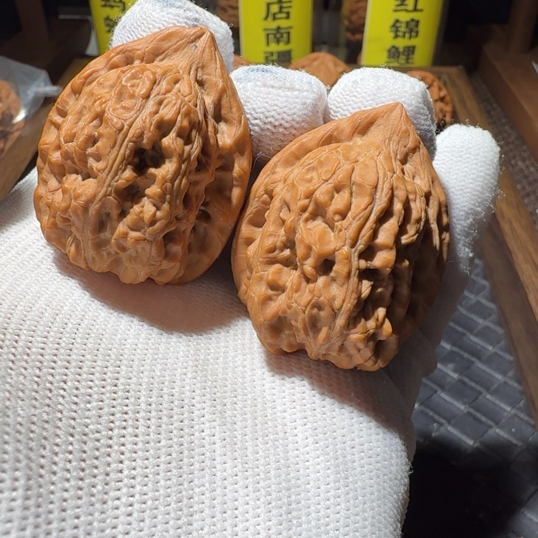 臻***光吊坠文玩核桃33全品赤龙