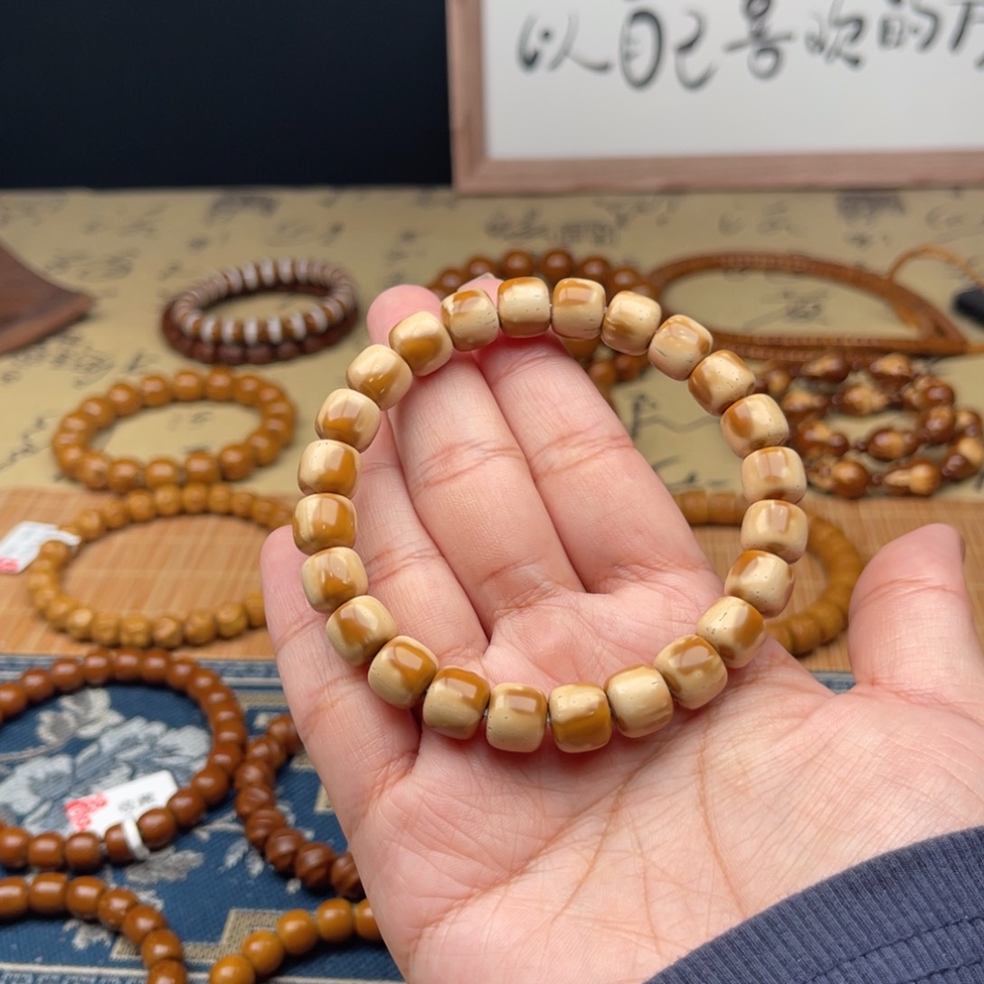 紫金鼠手串阿*实心花皮老型10