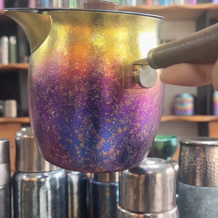 果***果钛合金纯钛罐罐茶