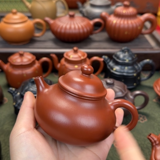 勿***-紫砂茶壶容天大红袍