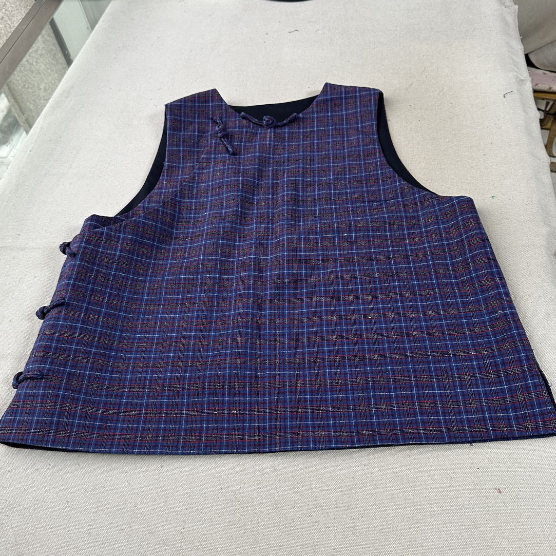 土布马甲、手工制作、可定制