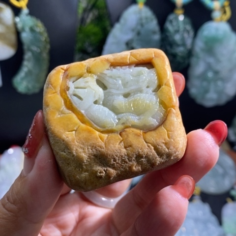 【闪购商品】颈饰未镶嵌翡翠龙牌