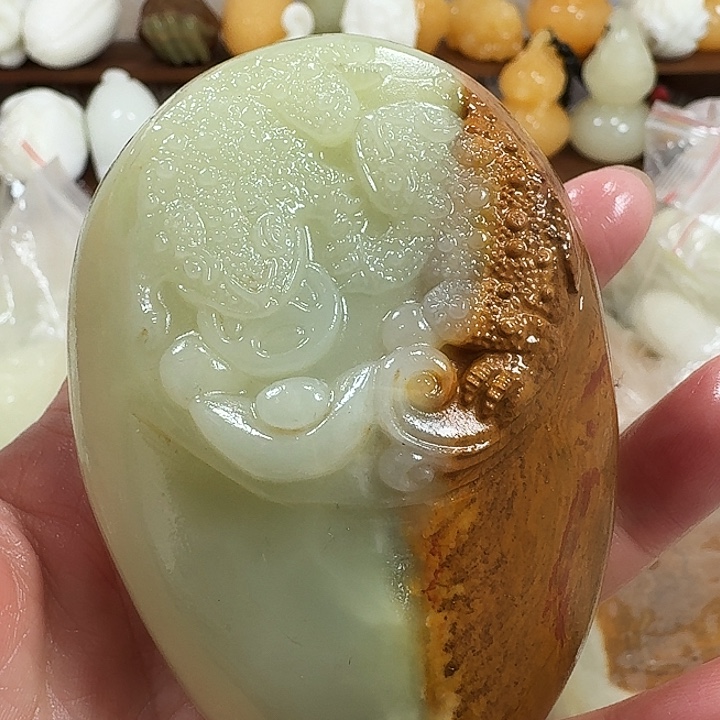 燕***翔砖雕石头手把件不退不换