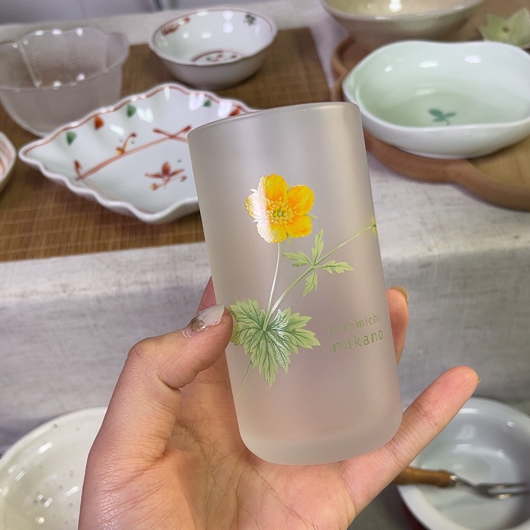 瓷片小黄花冷水杯24