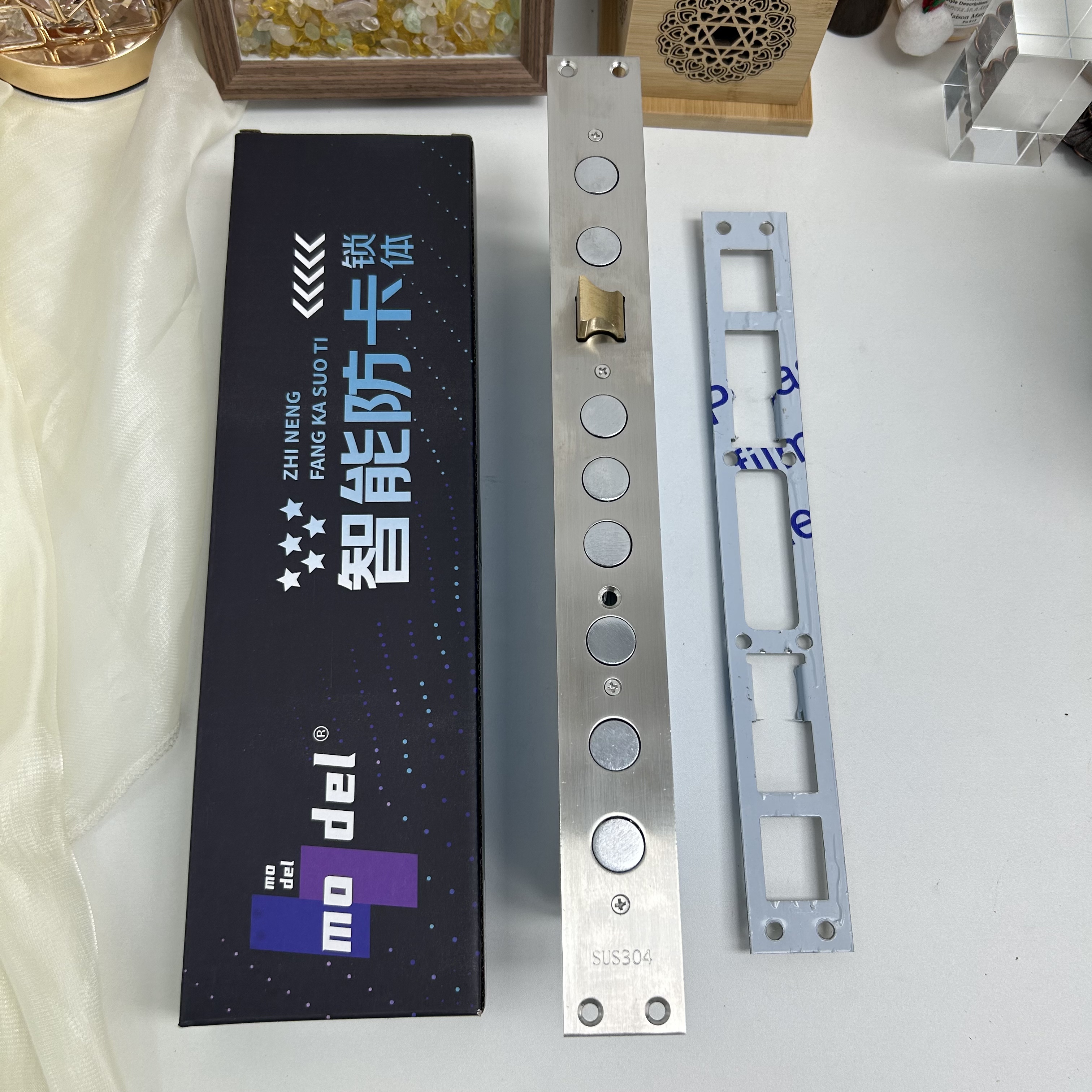 （拍一发五）防盗门机械假钩锁体40X388霸王锁体假钩