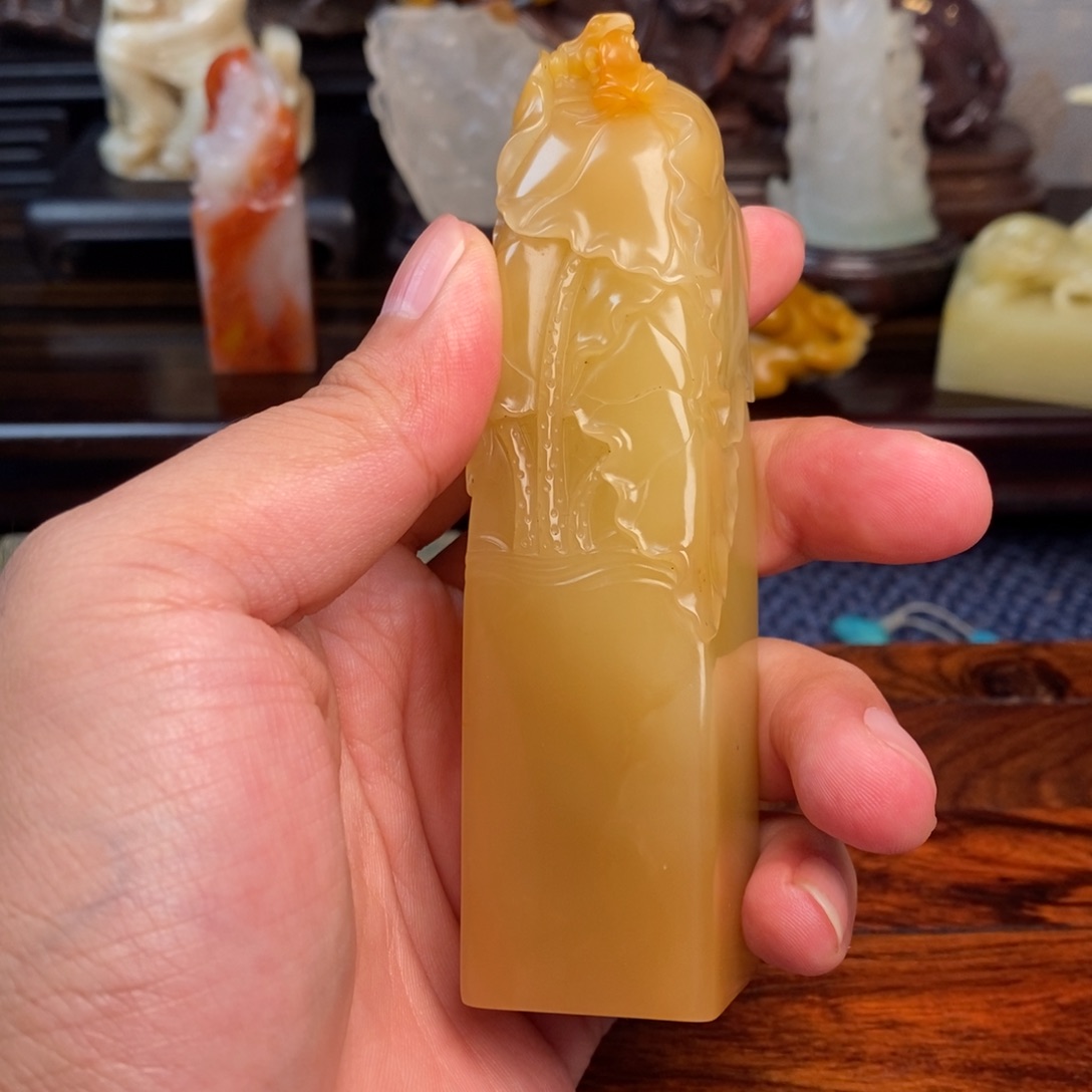 走**停寿山石收藏作品石