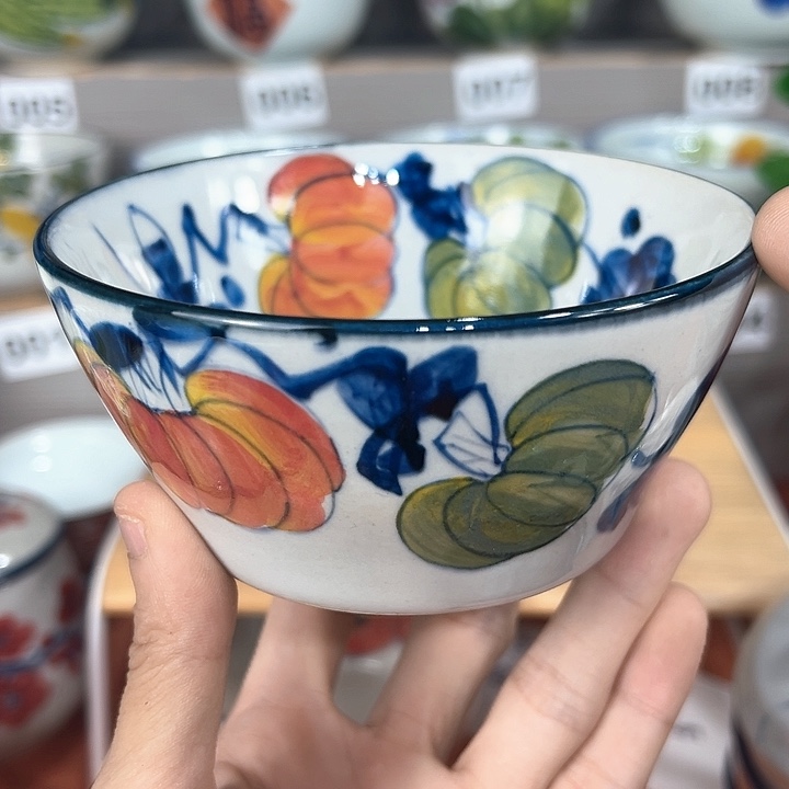 禾泥陶器手工手绘高温釉下彩陶瓷