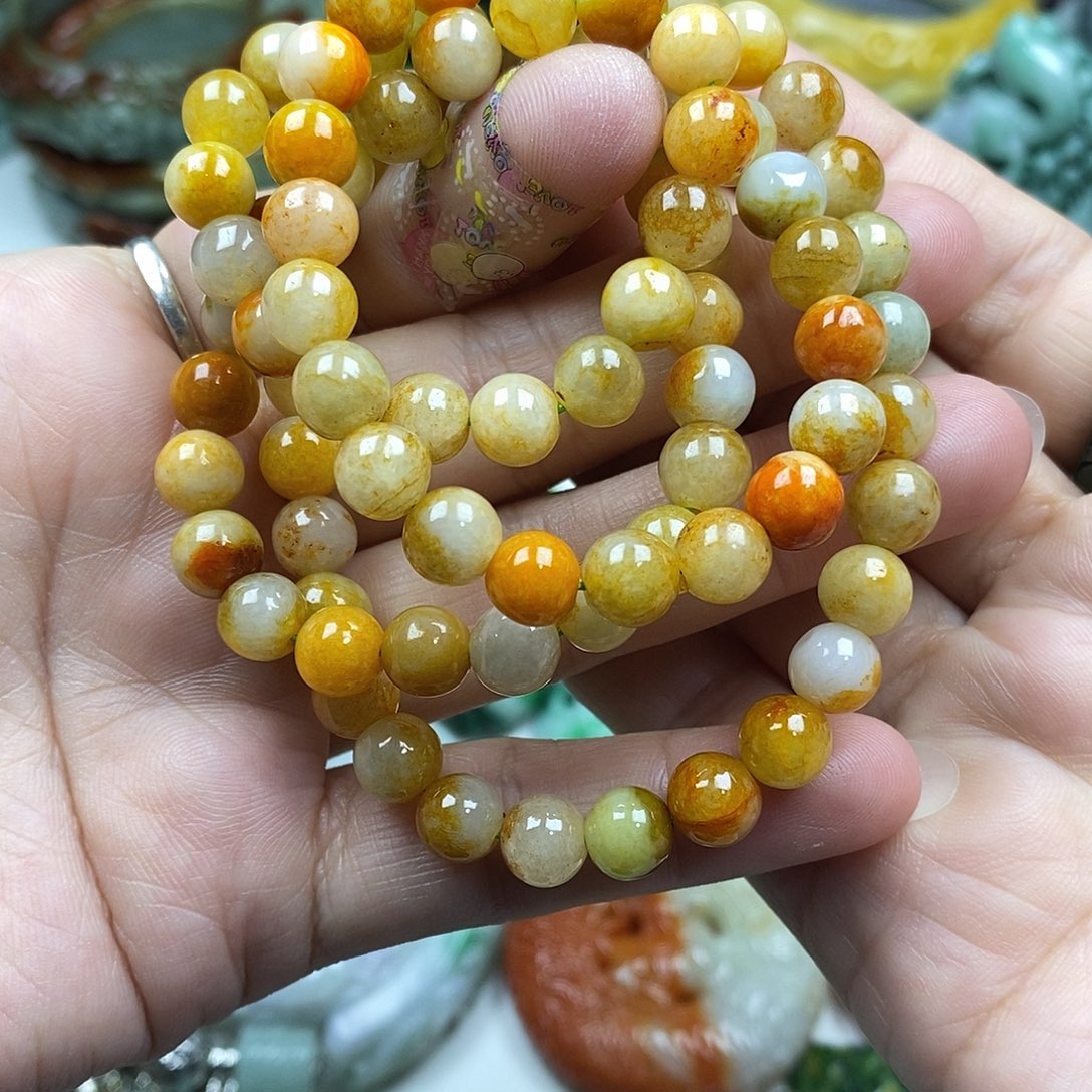 颈饰未镶嵌翡翠长项链