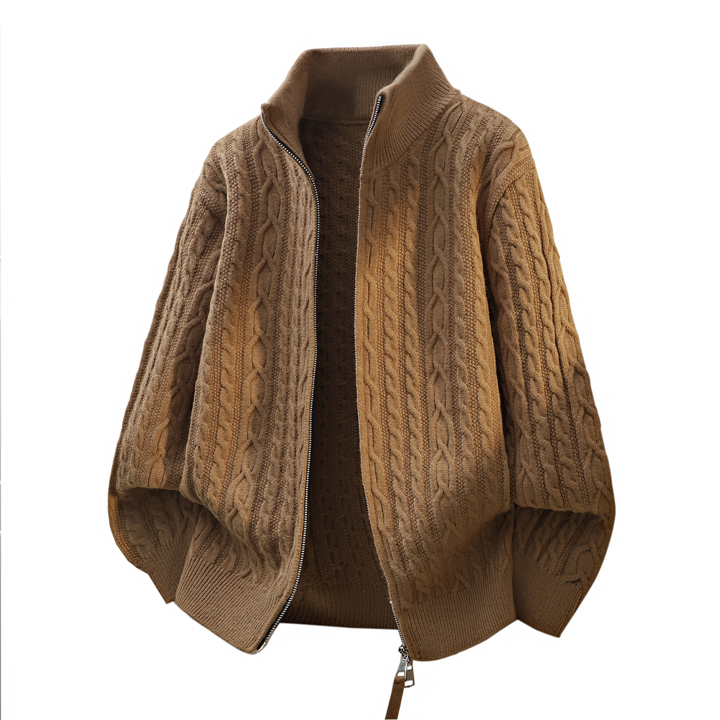 【比加乐菲】老钱风加厚针织衫开衫男士打底保暖上衣