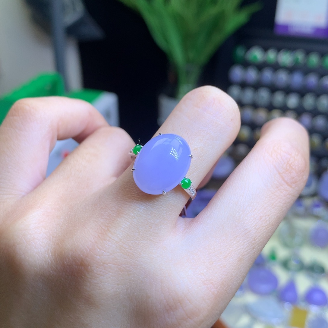 翡翠颈饰18K金镶嵌天然