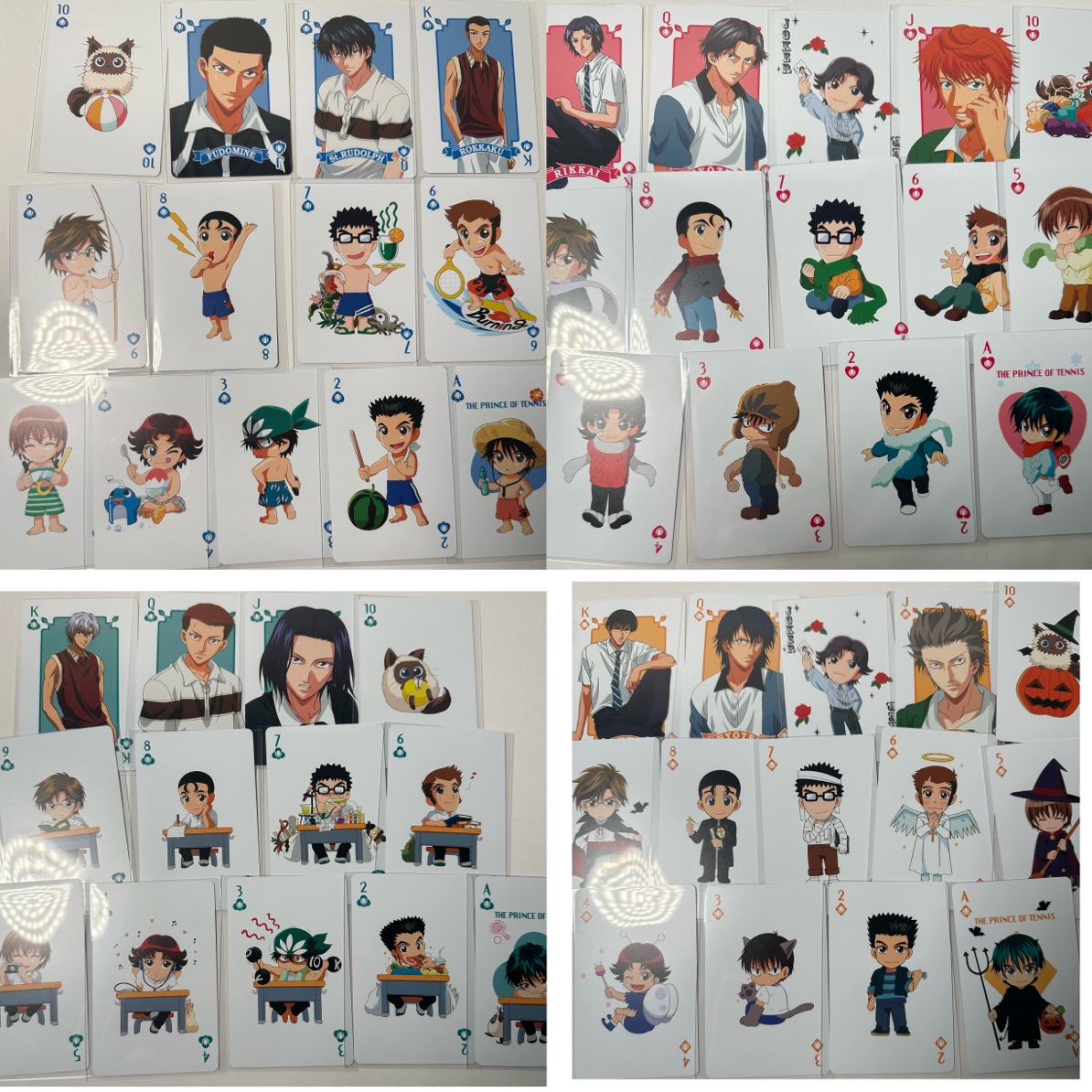 【中古】网球王子扑克qqr海滩万圣冬服课桌卡牌盲盒