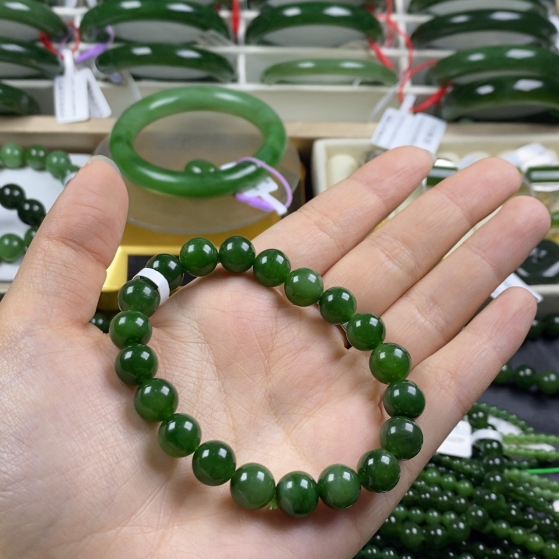 和田玉（碧玉）手串未镶嵌