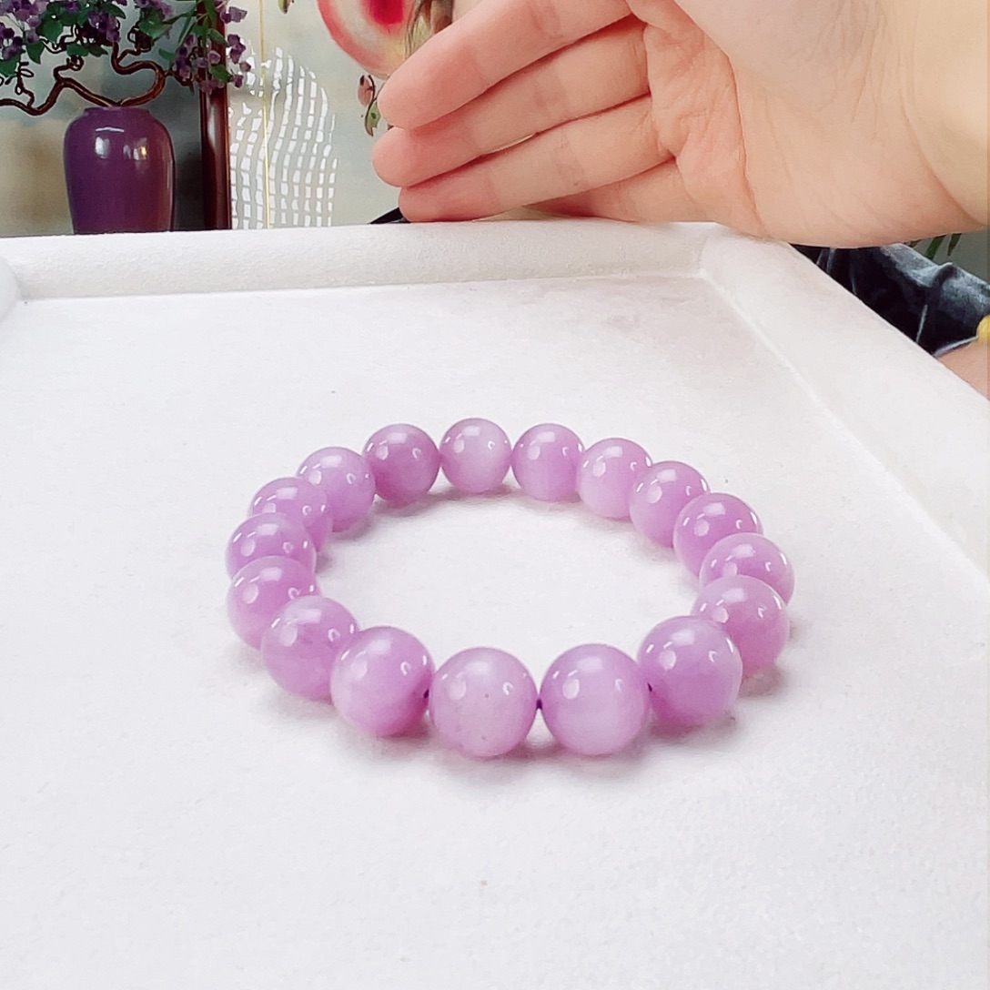 辉石手链未镶嵌紫锂辉11.8