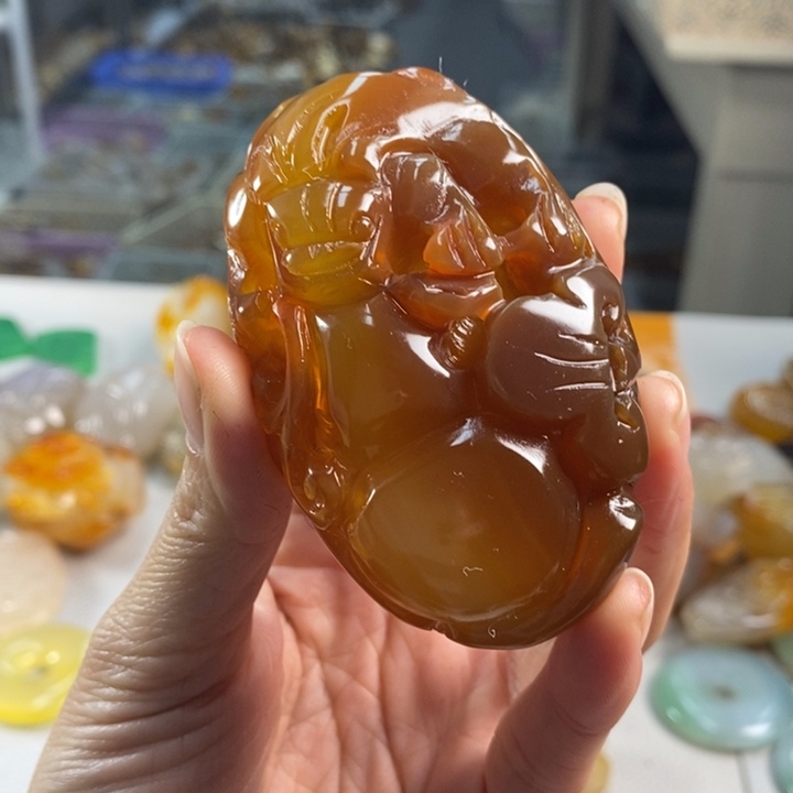 玛瑙/玉髓吊坠(不含链)未镶嵌