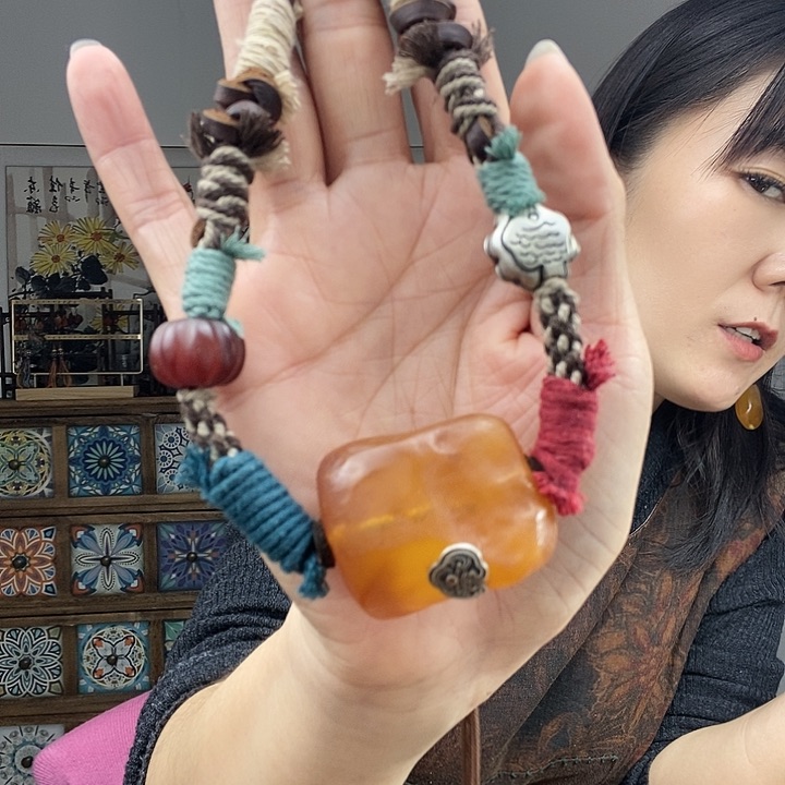 蜜蜡项链未镶嵌项链