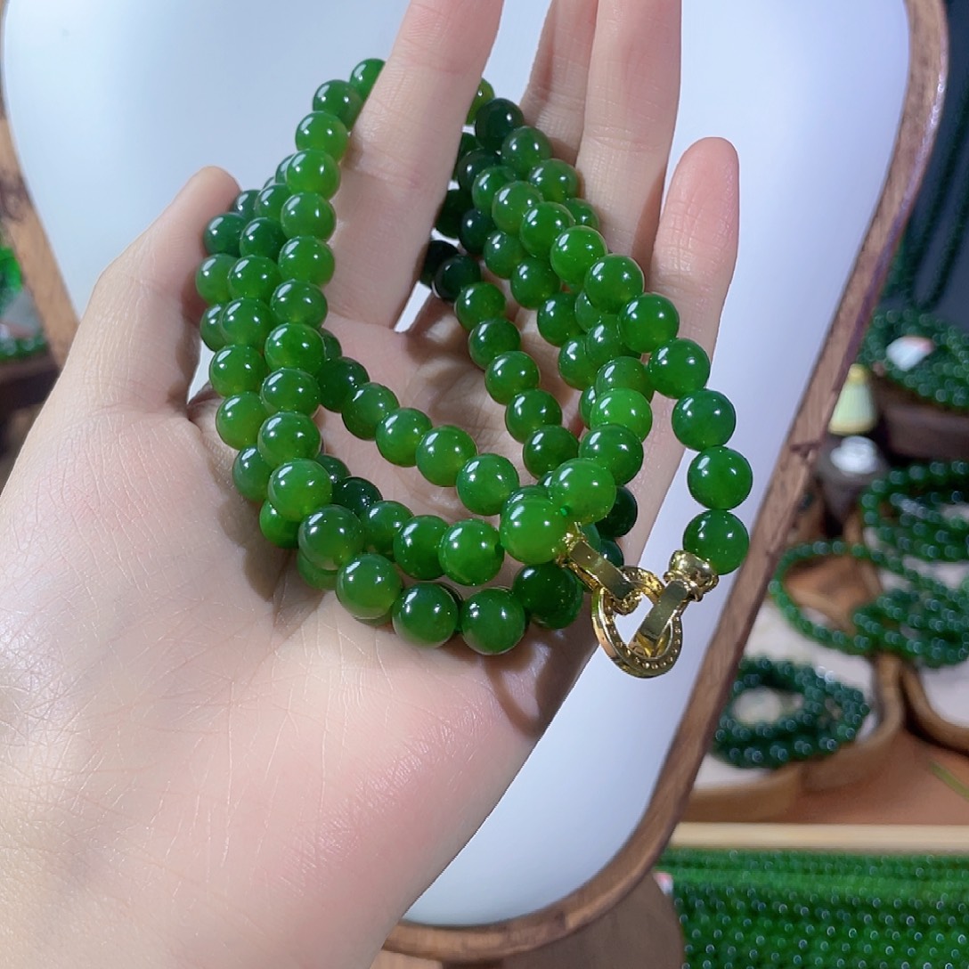 镜***人和田玉未镶嵌颈饰8