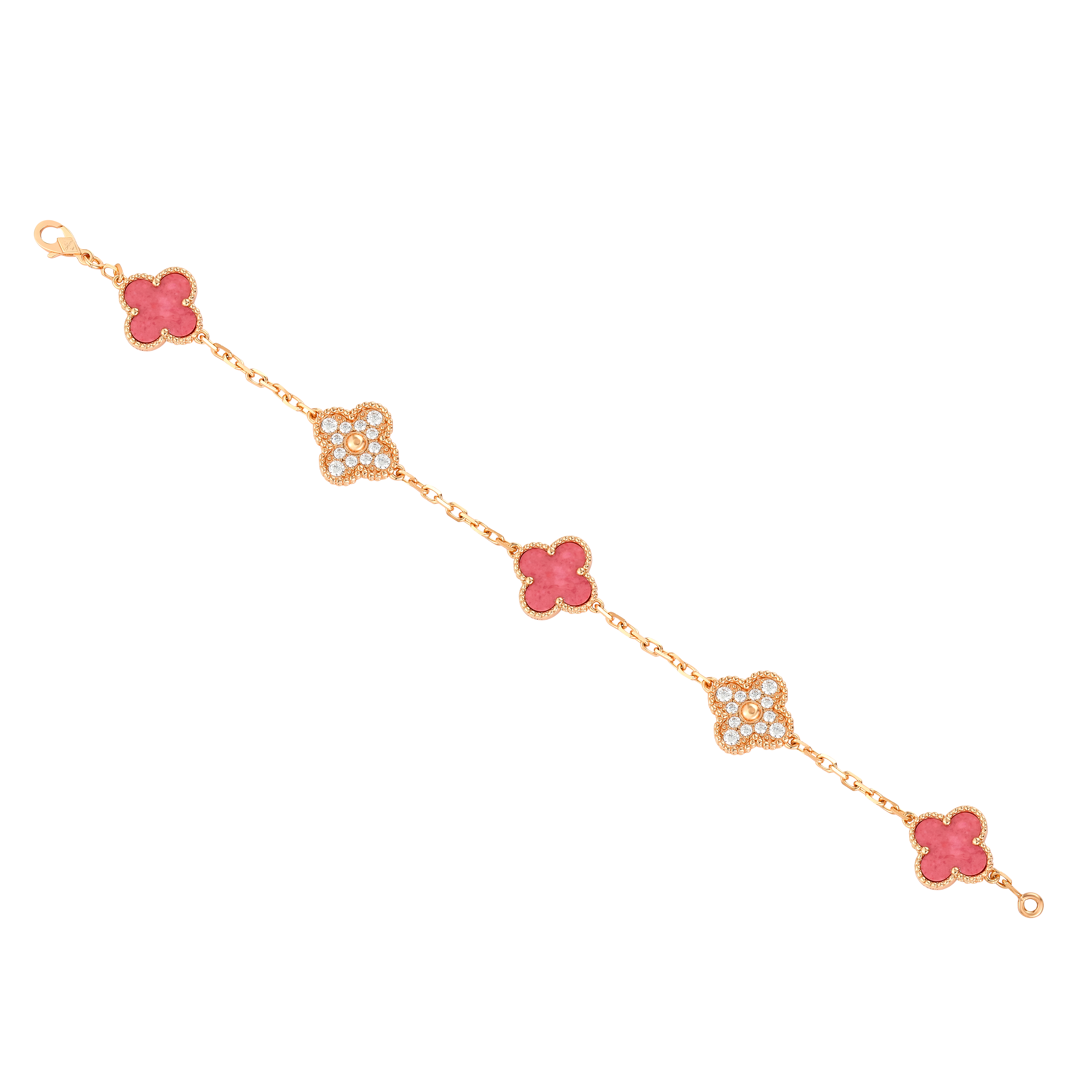 925银 镀k金 【蔷薇之恋】CNC精工 四叶草轻奢高定套装 2930