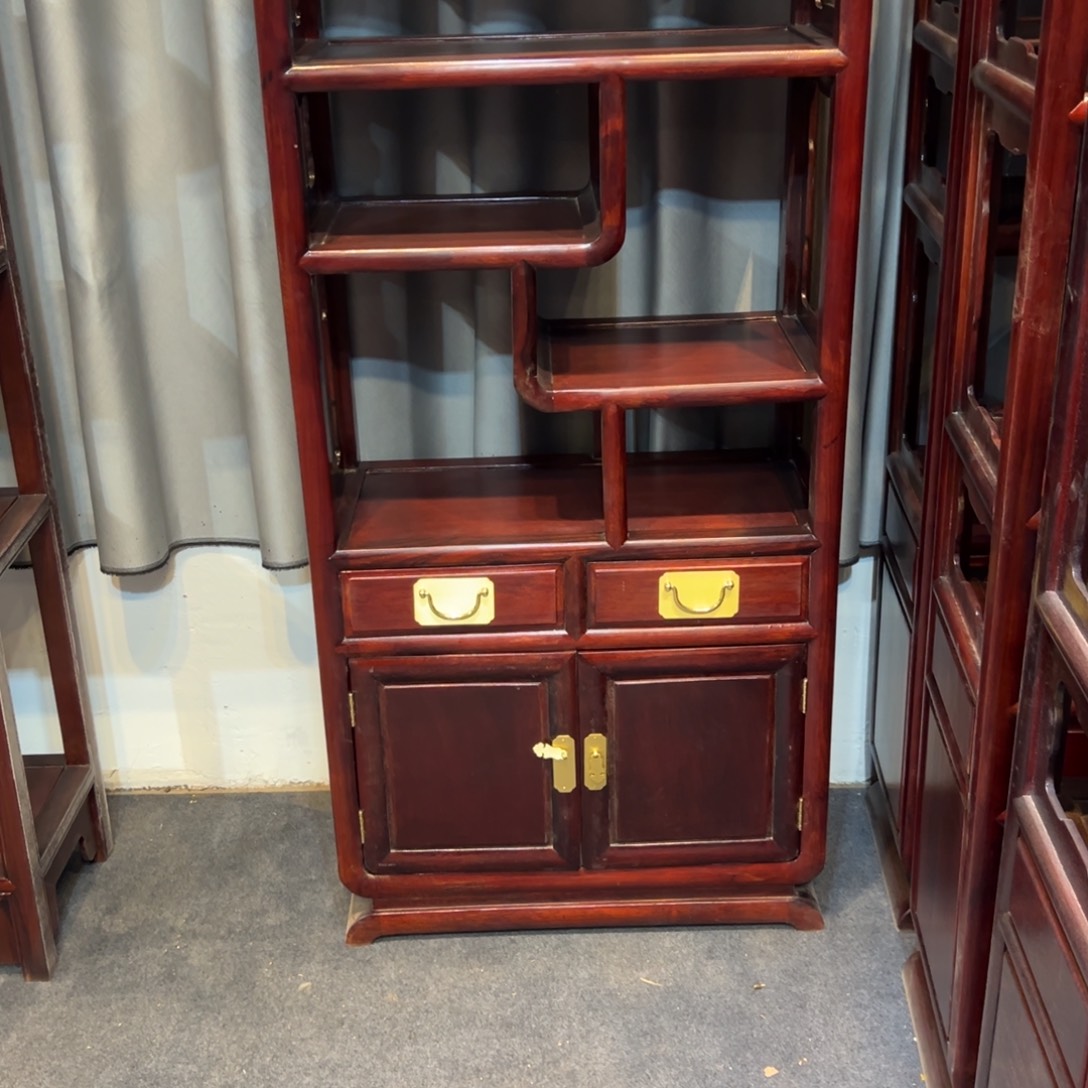 M***9架子黑酸枝木类博古架