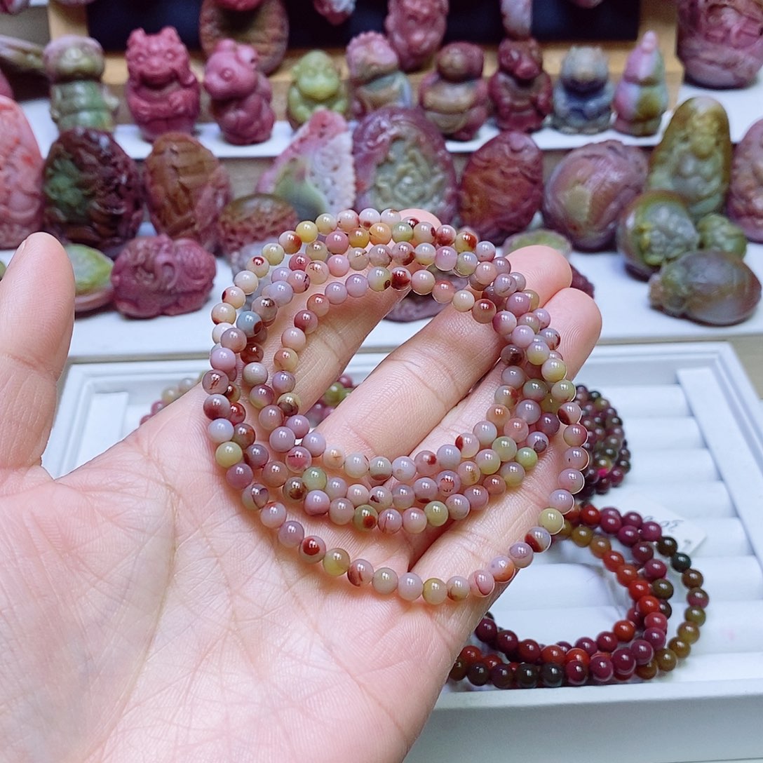 玛瑙/玉髓盐源玛瑙手串未镶嵌