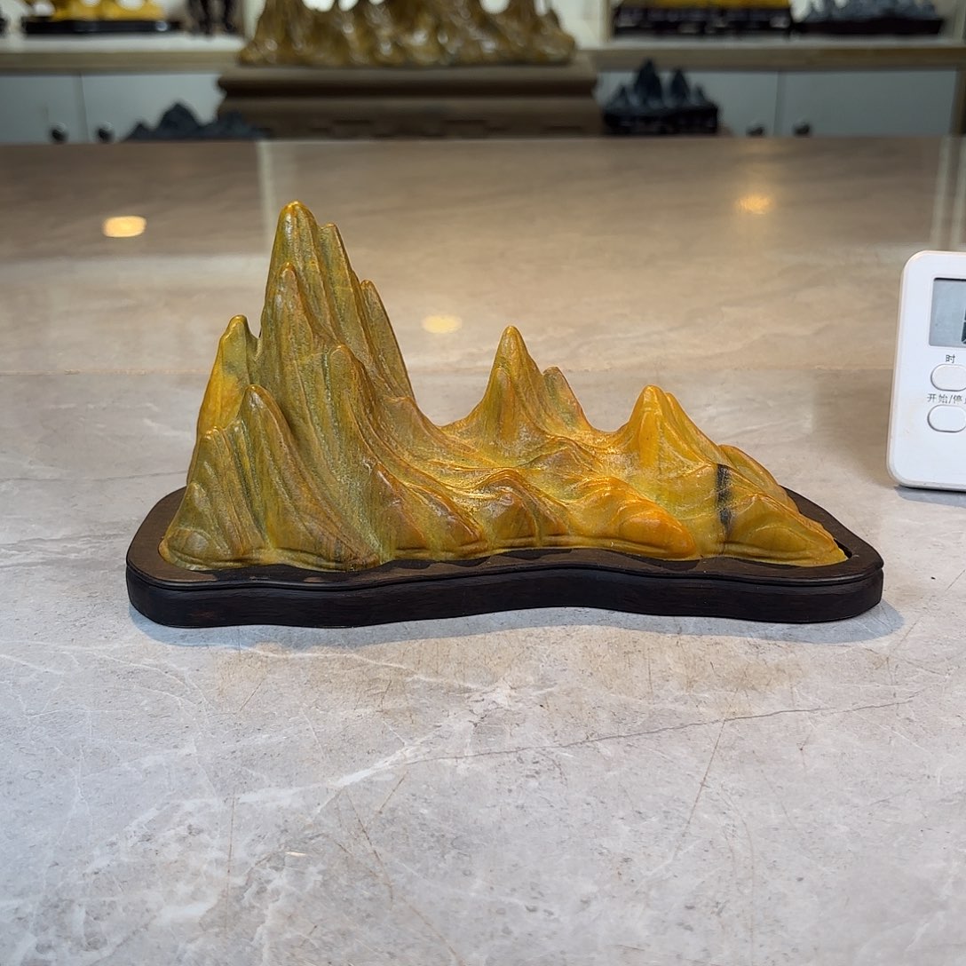 内***司陶灵璧石手工雕刻奇石摆件