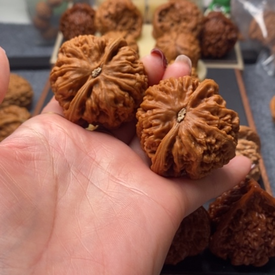 吊坠文玩核桃全品46➕粗筋精品