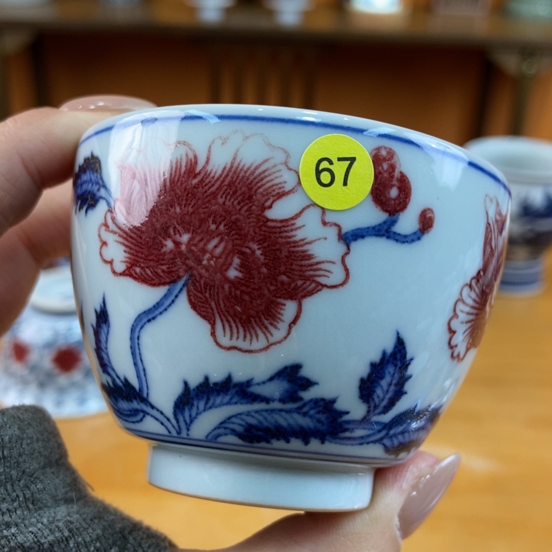 手绘现代茶具非古董