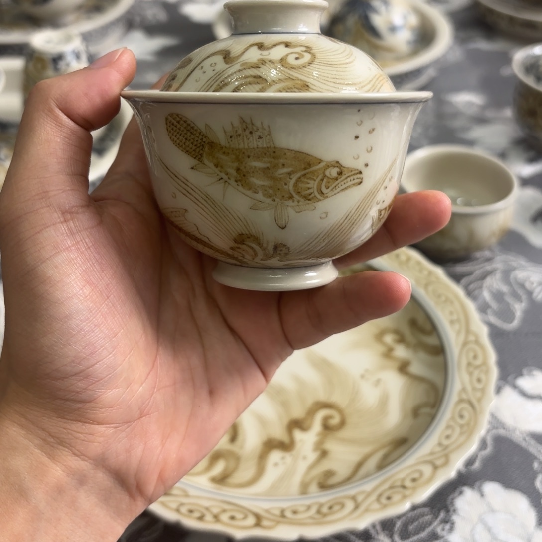 瓷片景德镇手绘茶器