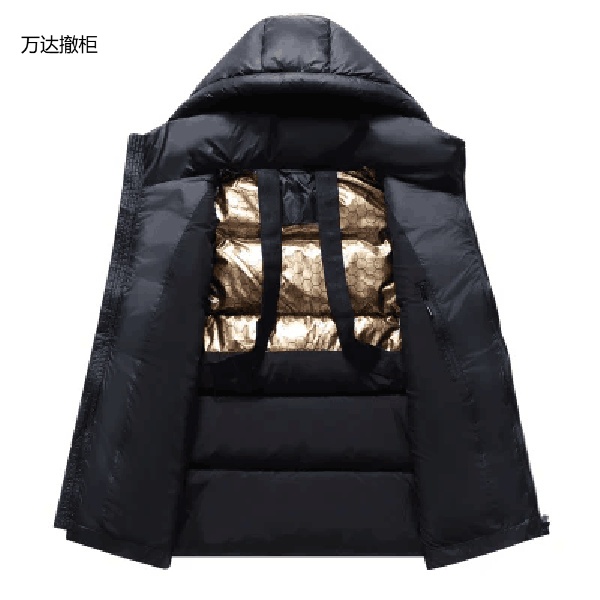 【万达撤柜】鸭绒潮流大面包服】万达【白宽松2025黑金新款男士加秋冬