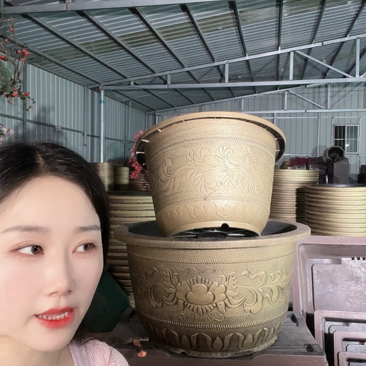 圆圆60花盆2个有孔