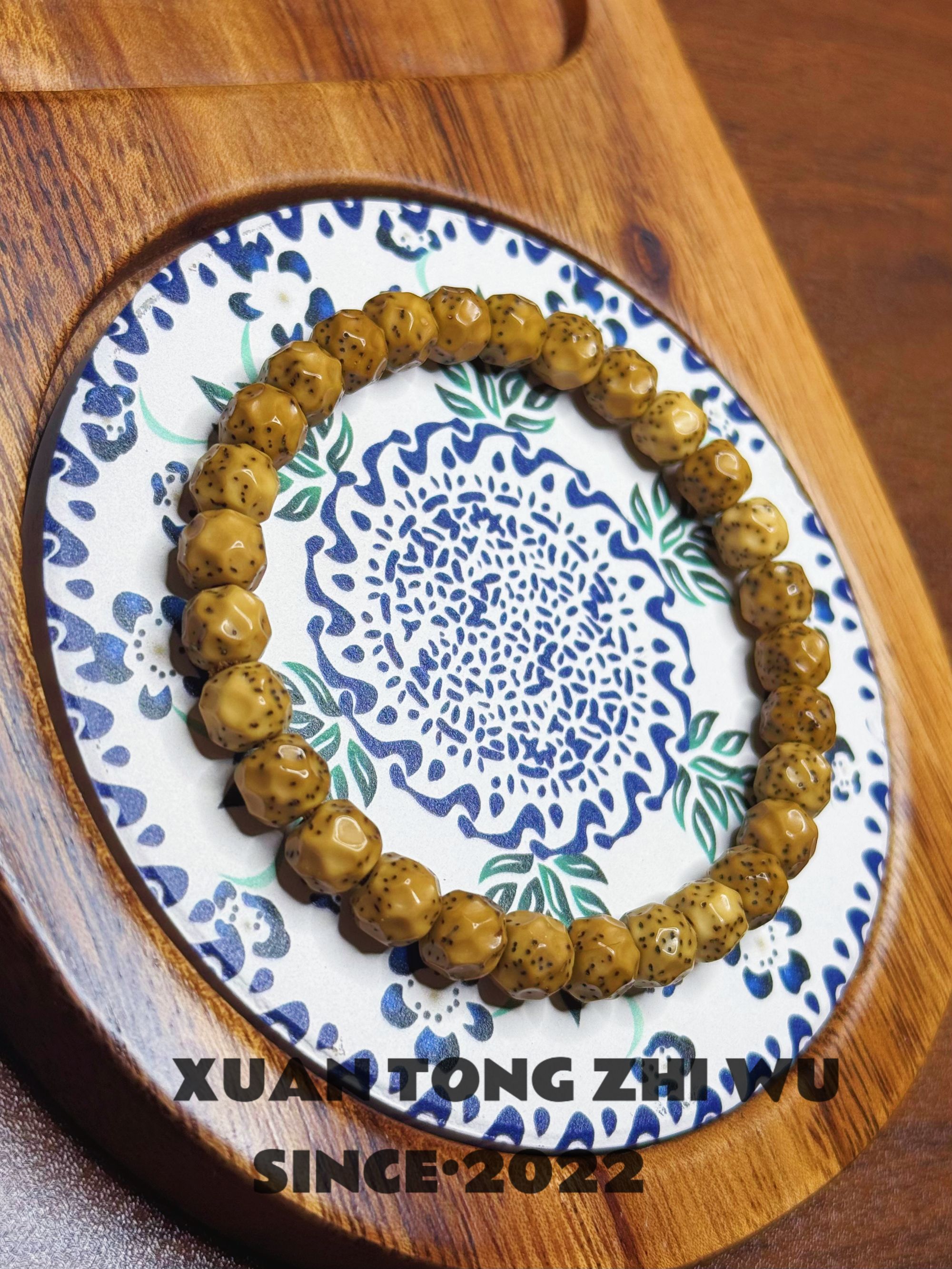 玄同致物纯手工星月菩提无相手串