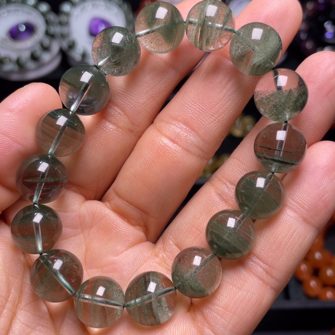 水晶手链未镶嵌巴西绿幽灵