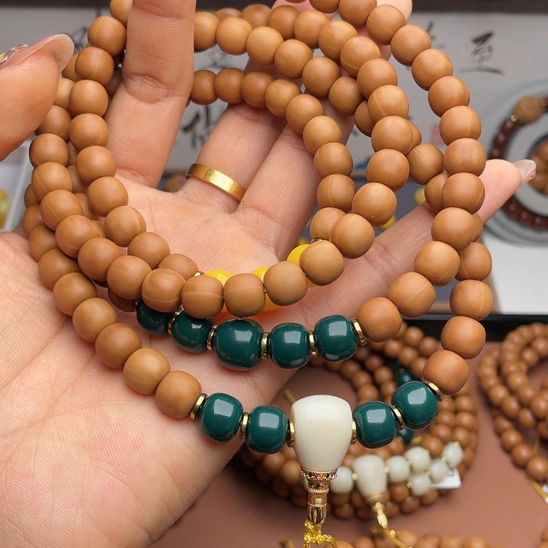 一***人猴头核桃吊坠脖挂108