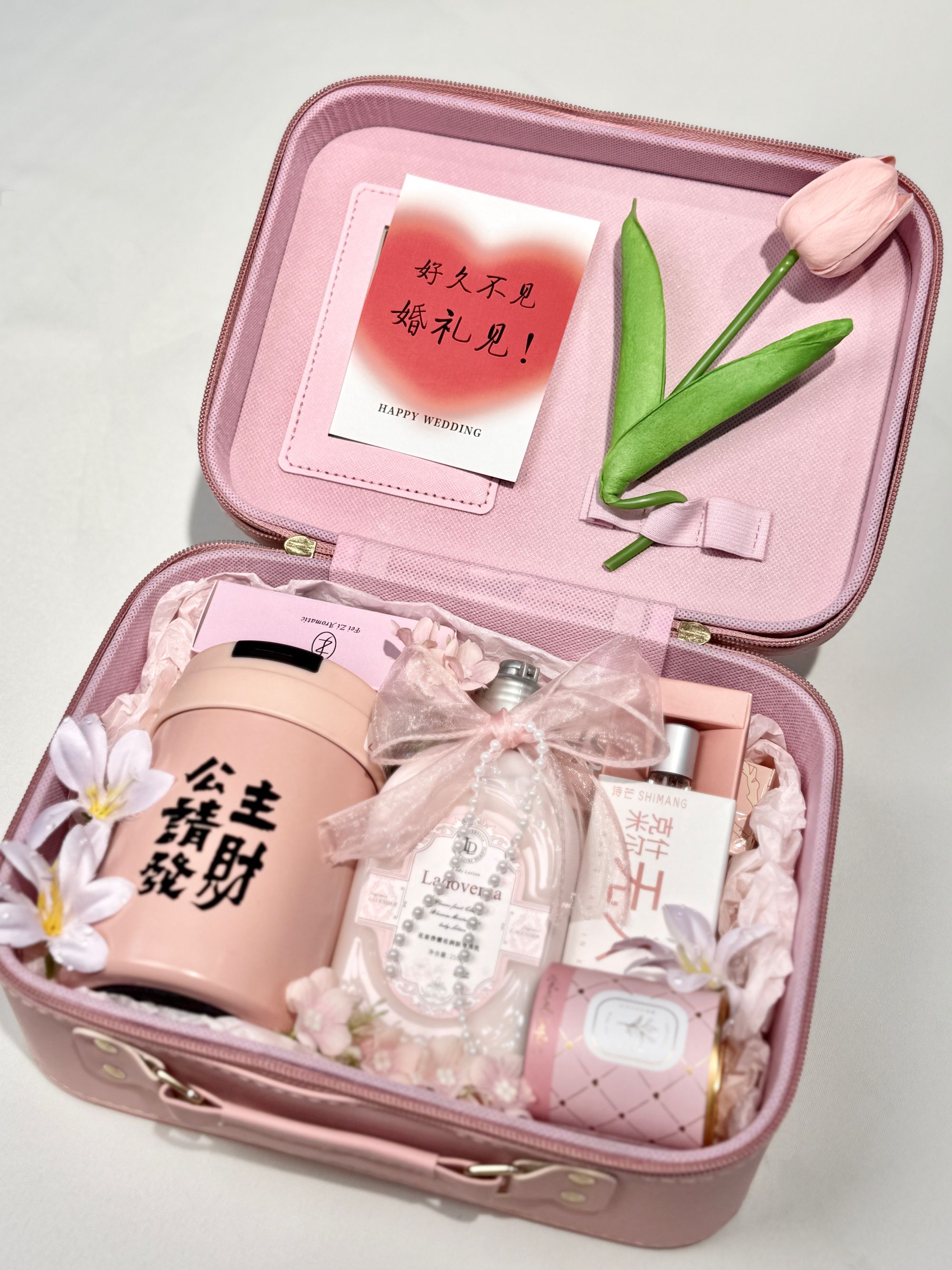 全皮高定公主请发财化妆包/生日礼/伴娘伴手礼