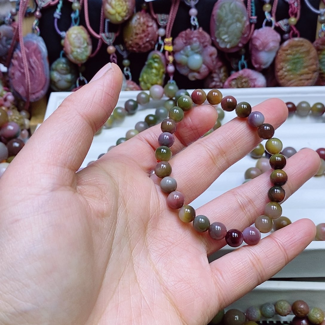 玛瑙/玉髓盐源玛瑙手链未镶嵌
