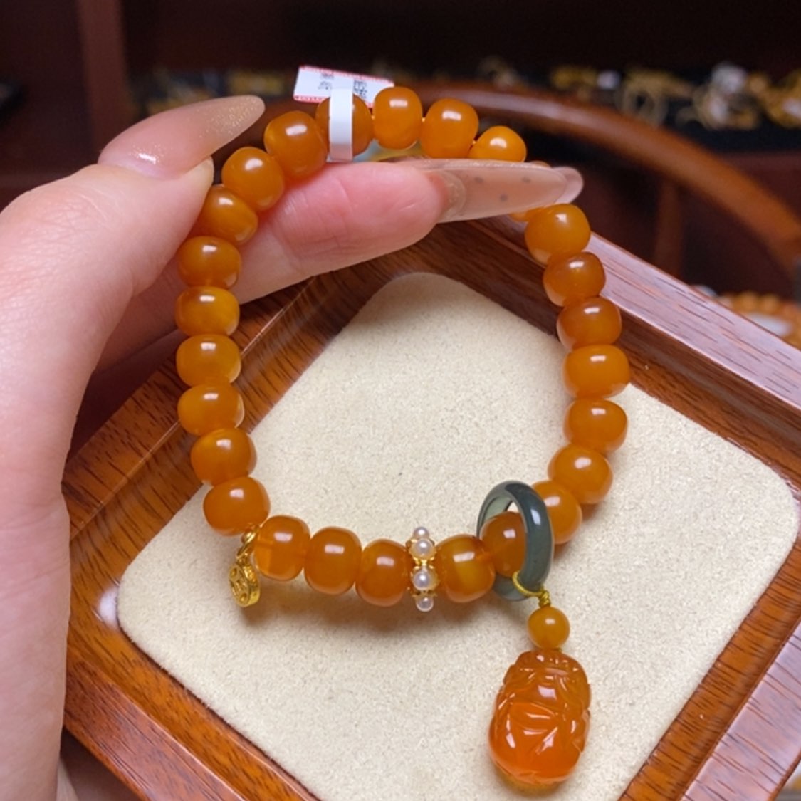 【闪购商品】蜜蜡手链未镶嵌手串