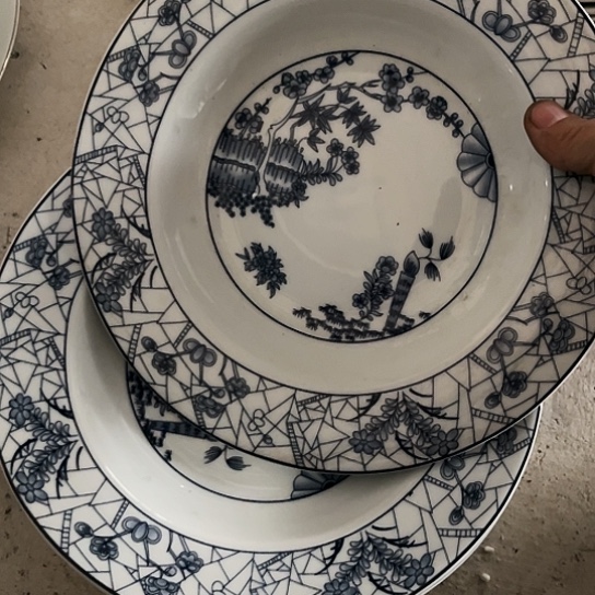 盘8寸深盘两个陶瓷