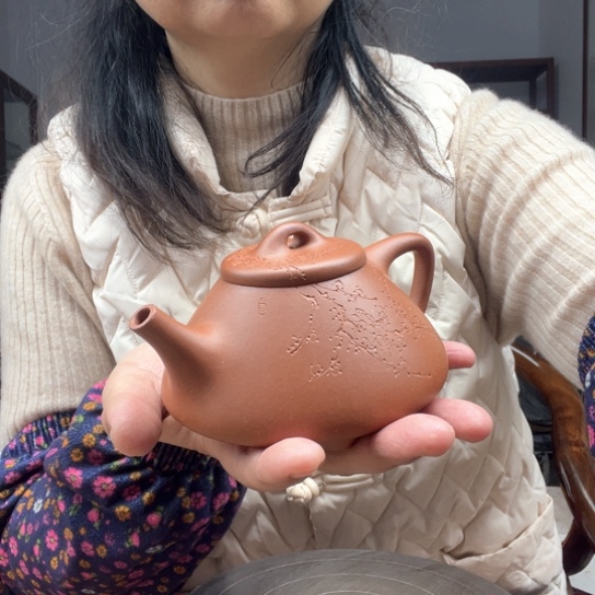 紫砂茶壶降坡泥石瓢