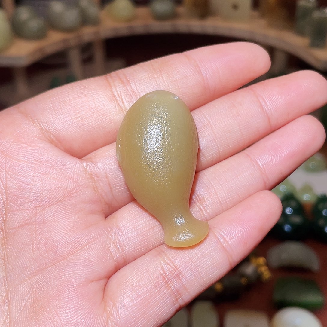 颈饰未镶嵌和田玉晴**蓝不退不换定制