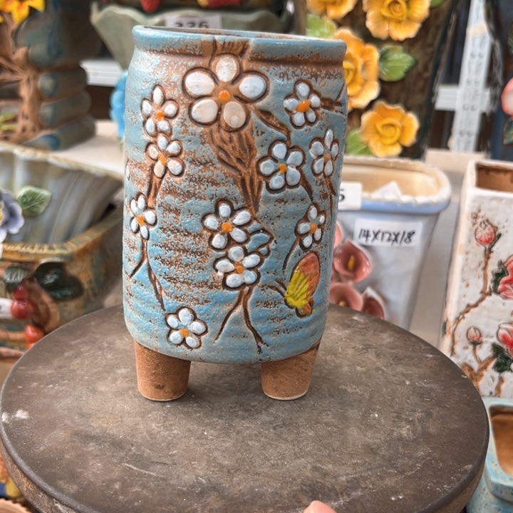 紫砂花盆粗陶材质多肉花盆