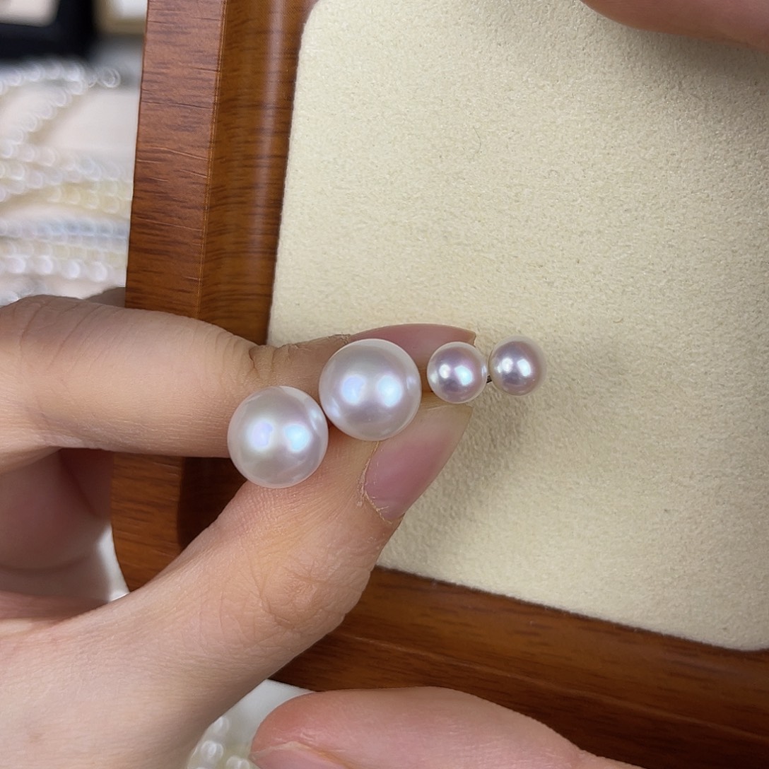 银S925镶嵌淡水珍珠耳饰
