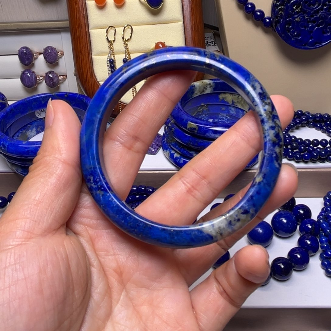 青金石手镯未镶嵌手镯58m m