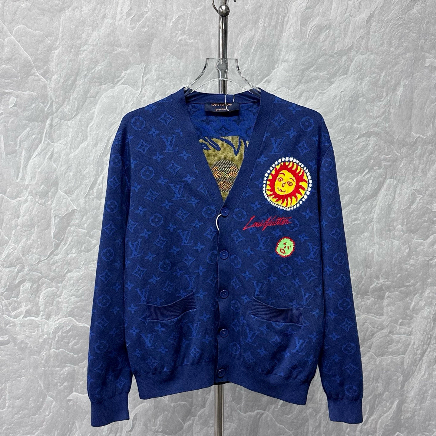 未使用 LouisVuitton/路易威登 草间弥生太阳花外套4L码P02187