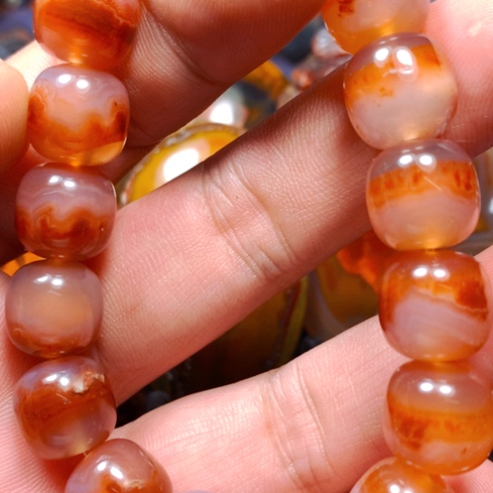 玛瑙/玉髓套链未镶嵌✨****✨