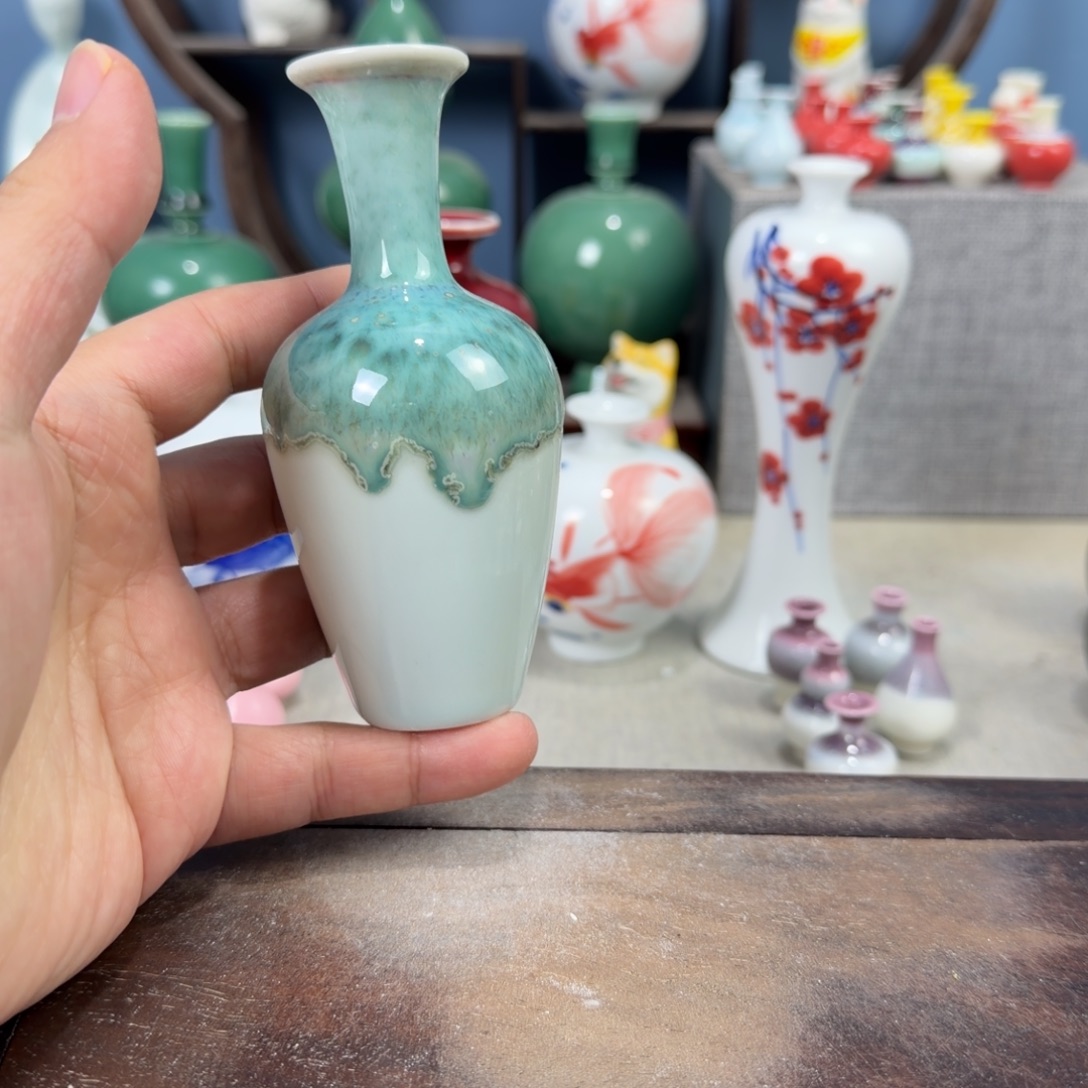 陶瓷手工小花器摆件