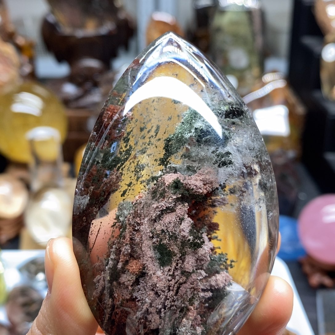 水晶原石手把摆件未镶嵌