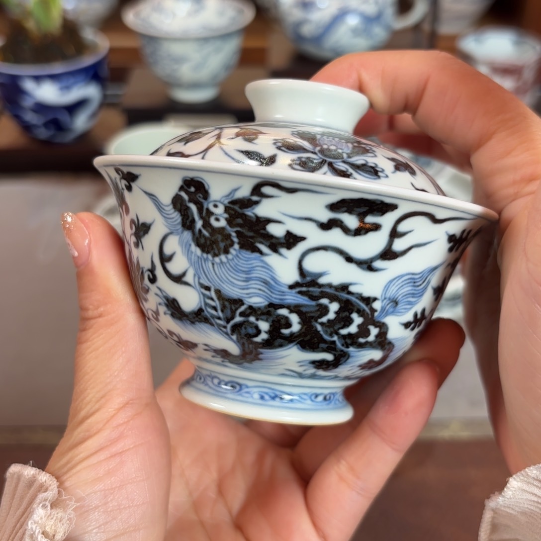 杯瑞兽盖碗博陵造物