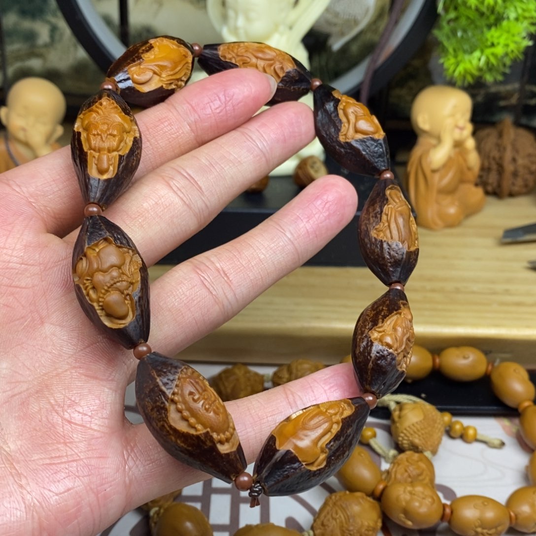 橄榄核手串/手链橄榄核雕工艺手串